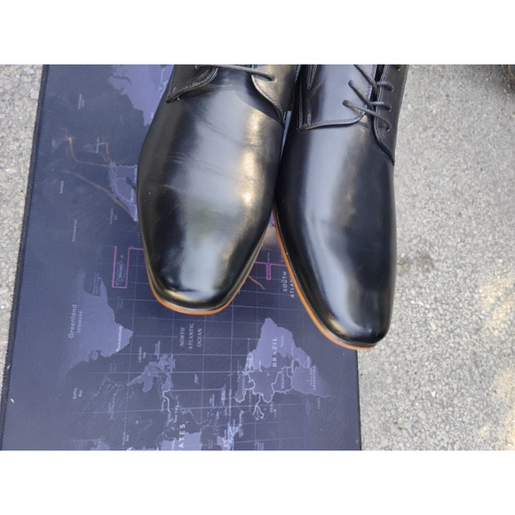 Aldo Mens Black Leather Oxford Dress Shoes Size 11 main image 9